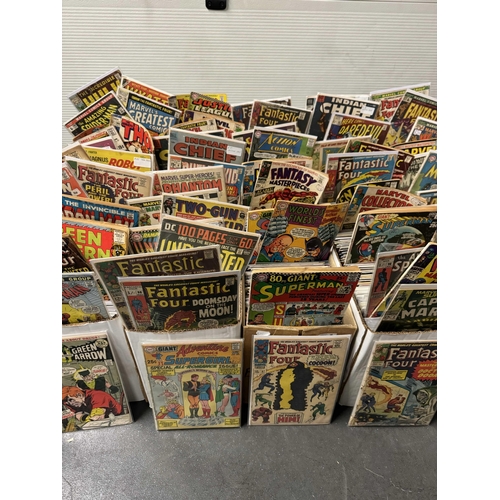 503 - Approximately One Thousand Four Hundred (1400) American Comics from 1950's to Modern. (Five Boxes).