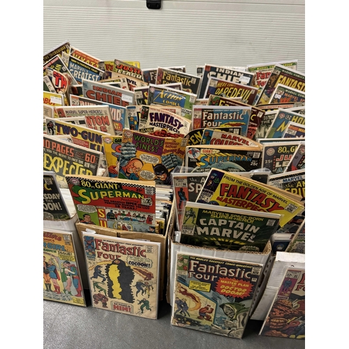 503 - Approximately One Thousand Four Hundred (1400) American Comics from 1950's to Modern. (Five Boxes).