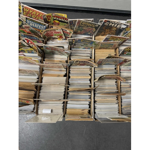 503 - Approximately One Thousand Four Hundred (1400) American Comics from 1950's to Modern. (Five Boxes).