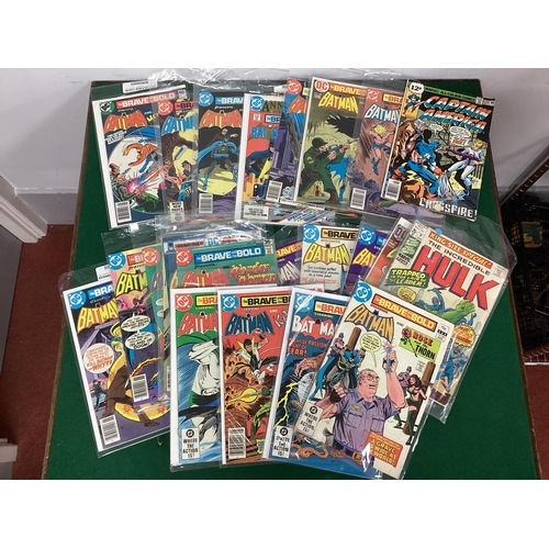 624 - Twenty Two DC - The Brave and the Bold Comics including #107, #108. Together with Marvel King Size S... 