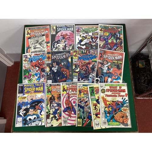 669 - Fourteen Marvel Comic Books, all of a Spider-Man theme, including What if Spider-Man Joined The Fant... 