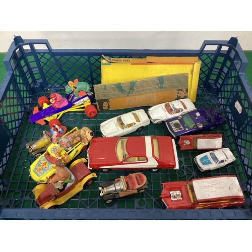 681 - A Quantity of Original Diecast Vehicles, by Corgi all with a TV/Film theme, including Man From Uncle... 