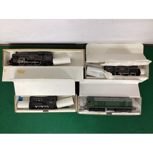 682 - Four Wrenn 00 Gauge Locomotives, ref W2216 0-6-2 Tank Engine, ref W2230 Class 20 Bo-Bo Diesel, ref W... 