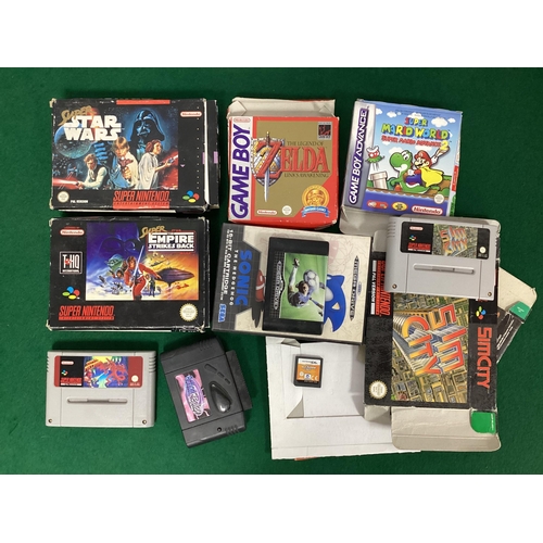 718 - A Collection of Multi Format Games Cartridges, to include Super Nintendo (SNES) Star Wars The Empire... 