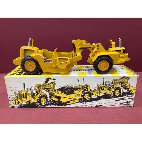 765 - NZG (W. Germany) 1:50th Scale Diecast Model #127/126 Push-Pull Schurfzug Cat 627 Scraper, Boxed.