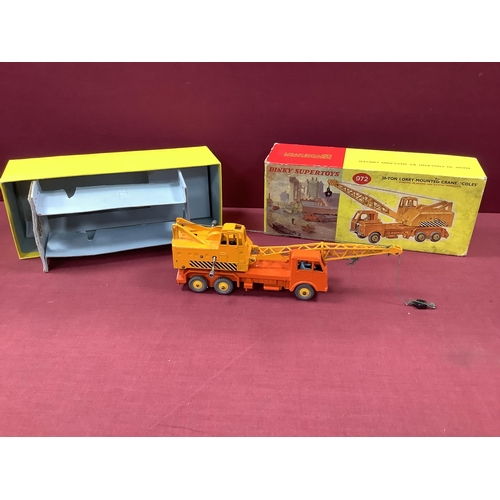 846 - Dinky Supertoys No 972 20 Ton Mounted Crane 'Coles', overall very good plus, boxed, late picture box... 