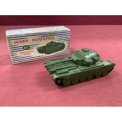 864 - A Dinky No 651 Centurian Tank, overall appears excellent, would benefit from a clean, boxed, no inse... 