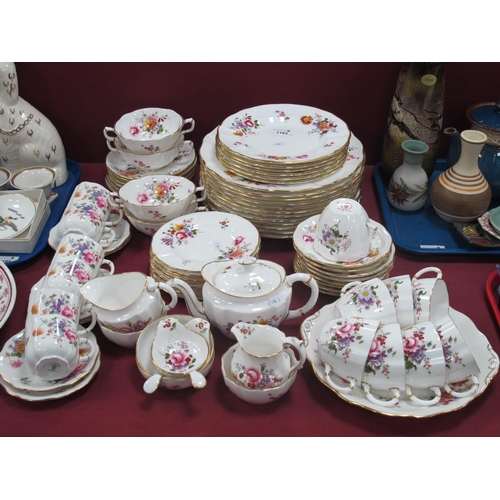 1183 - Royal Crown Derby 'Derby Posies' Dinner and Teaware, comprising twelve dinner plates, medium plates,... 