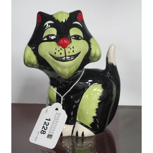 1228 - Lorna Bailey - Growler the Cat, 14cm high.