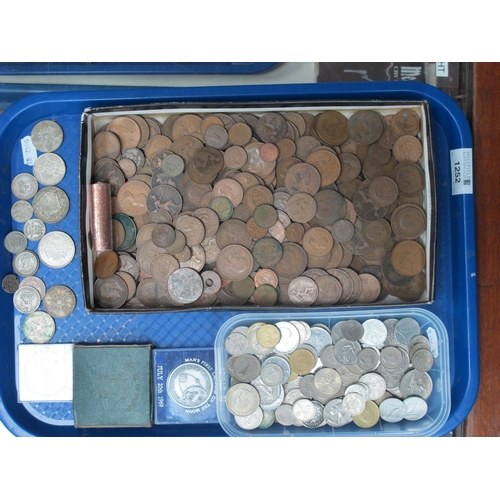 1252 - Large Collection Of GB And World Coinage, including GB pre 1947 silver, Pennies, Half Pennies, comme... 