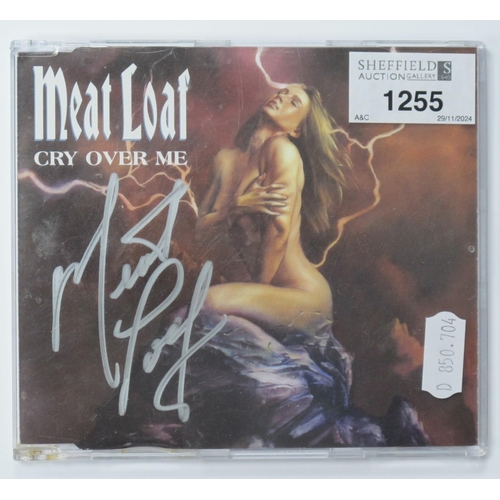 1255 - Meat Loaf Autograph, silver maker signed (unverified) on a 'Cry Over Me' cd cover.