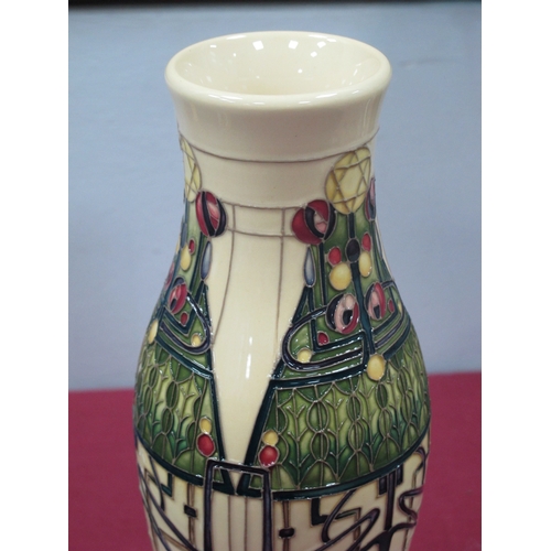 1189 - Moorcroft Pottery 'The Christmas Story' Vase, designed by Nicola Slaney, limited edition No 9/20, sh... 