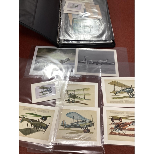 402 - Military Aviation Mostly WWI/WWII Theme Card Prints Only, after various artist including Robert Tayl... 