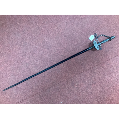 449 - Late XIX or Early XX Century Court Sword, by Pearce and Son, Conduit Street, London, etched triangul... 