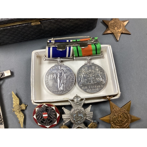 603 - Exemplary Police Service Medal and Box, awarded to Sergt Andrew Hill, WWII 1939-1945 Star, France an... 