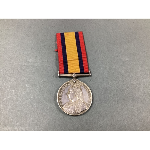 653 - Boer War Queens Mediterranean Medal, awarded to 6650 PTE J Reynolds Yorks LI medal roll 1st February... 