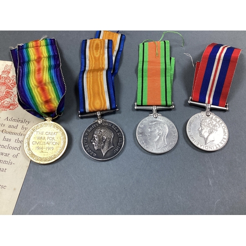 686 - WWI York and Lancaster Regiment Duo of Medals, comprising British War Medal and Victory Medal, award... 