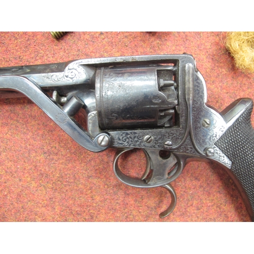 534 - Mid XIX Century Tranter 2nd Model 5 Shot Dual Trigger Percussion Revolver, retailed by and marked on... 