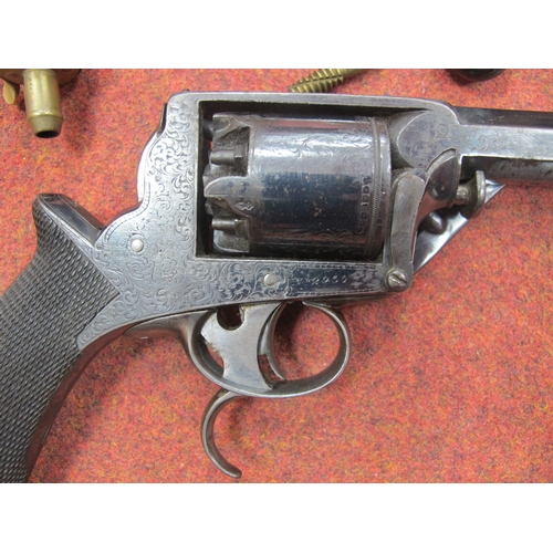 534 - Mid XIX Century Tranter 2nd Model 5 Shot Dual Trigger Percussion Revolver, retailed by and marked on... 