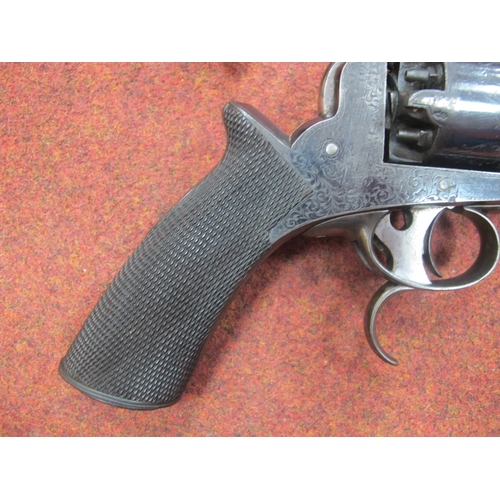 534 - Mid XIX Century Tranter 2nd Model 5 Shot Dual Trigger Percussion Revolver, retailed by and marked on... 