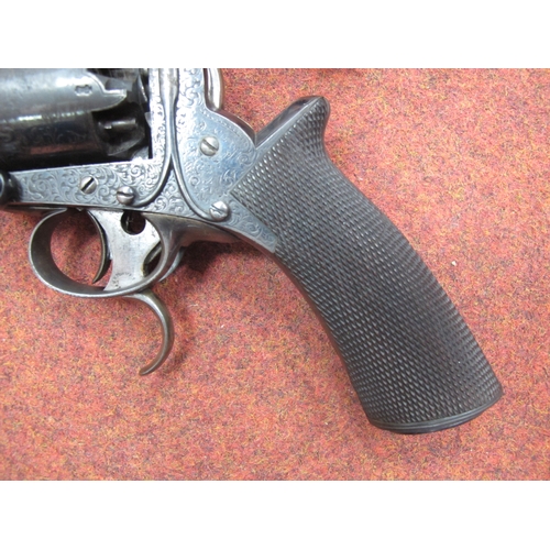 534 - Mid XIX Century Tranter 2nd Model 5 Shot Dual Trigger Percussion Revolver, retailed by and marked on... 