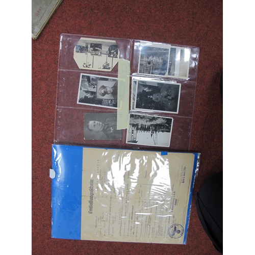 607 - WWII German Third Reich Ephemera, including service books (x 2), work books (x 2), driving licences,... 