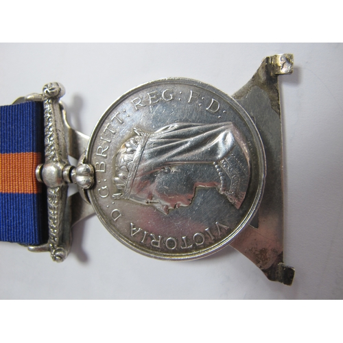 705 - Scarce New Zealand Medal, adapted into menu card holder, for use in offices mess. Medal awarded to 7... 