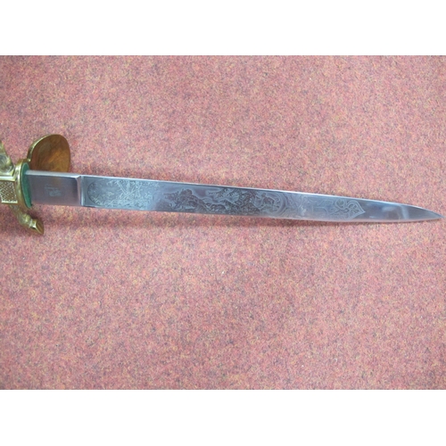 506 - Vintage German Hunting Knife with Scabbard, by Eickhorn Solingen, Squirrel trademark to forte, hunti... 