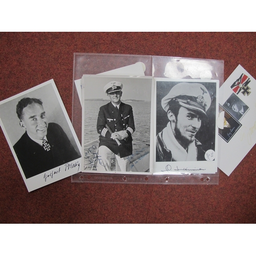 567 - WWII German Third Reich Kriegsmarine Photographs, many relating to U Boat servicemen including Alfre... 