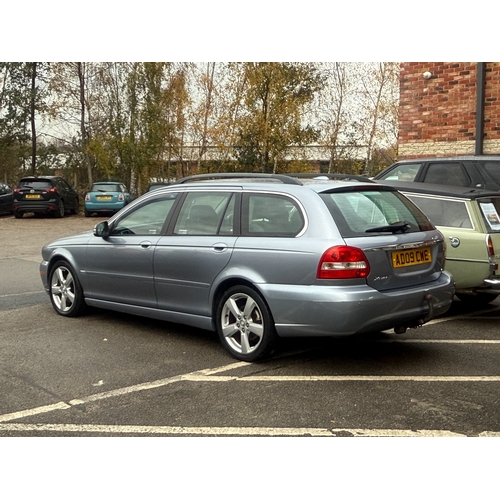 1001 - 2009 [AD09 CWE] Jaguar X-Type Estate In metallic blue, 2.2d SE Automatic, MOT expired June 24, 102,1... 