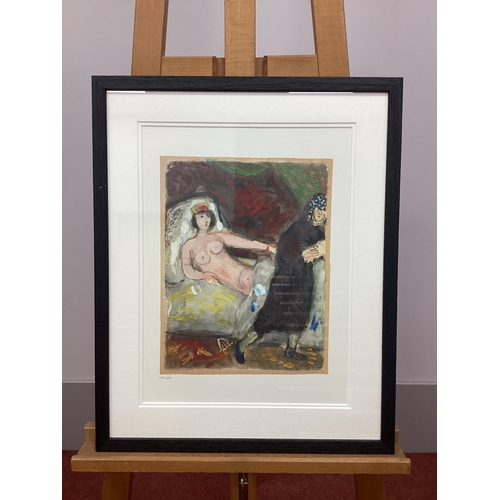 1268 - AFTER MARC CHAGALL (1887-1985) *ARR 
'Joseph and Potiphar's Wife', limited edition print 2791/3000, ... 