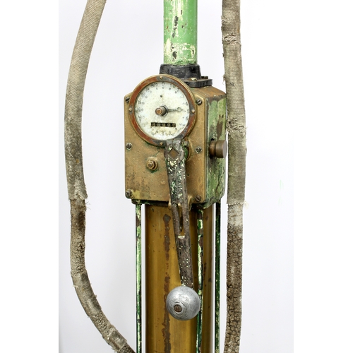 1338 - A 1930's Vickers Armstrong Model 'C' Hand-Cranked Petrol Pump, complete with 20 gallon delivery mete... 