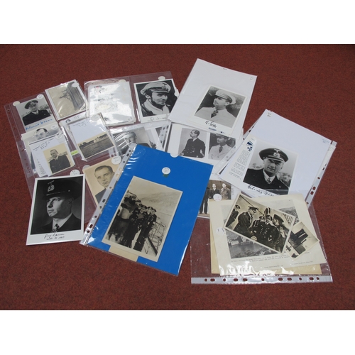 567 - WWII German Third Reich Kriegsmarine Photographs, many relating to U Boat servicemen including Alfre... 