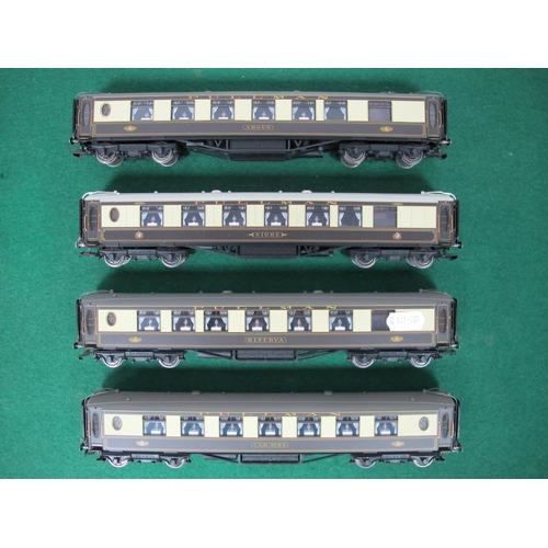 501 - Four Hornby OO Gauge Super Detailed Pullman Cars with interior lighting, untested.