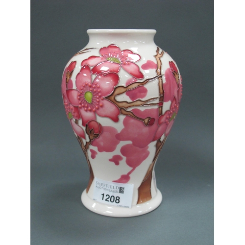 1208 - Moorcroft Pottery 'Confetti' Vase, designed by Emma Bossons, No. 84, shape 65/6, signed, impressed a... 