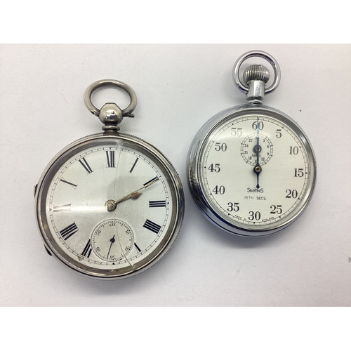 277 - A Victorian Hallmarked Silver Cased Openface Pocketwatch, JH&S, Chester 1892, the unsigned white dia... 