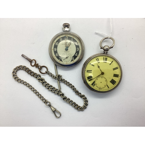 284 - A Victorian Hallmarked Silver Cased Openface Pocketwatch, WH, London 1879, the unsigned white dial w... 