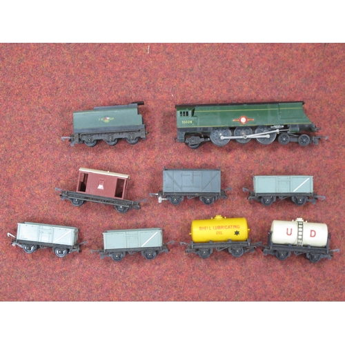 261 - A Quantity of Triang TT Model Railway including Twenty Coaches, Two Merchant Navy Class Locomotives.... 