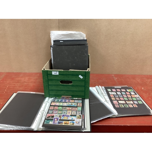 1042 - Stamps; A large Worldwide stamp collection, mainly modern, housed in eight loose leaf binders, plus ... 