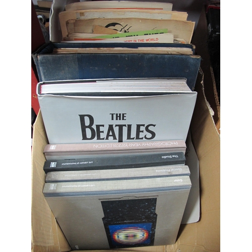 1053 - The Beatles Anthology, Time Life photography books, Picture Post 1939. Sheet music:- One Box.