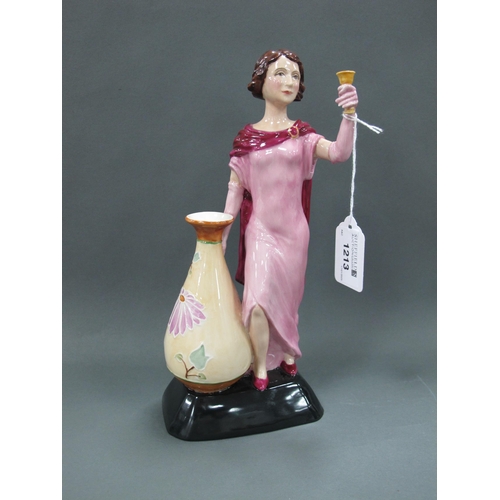 1213 - A Kevin Francis Figurine 'Charlotte Rhead', limited edition No 70/175, 25.5cm high.