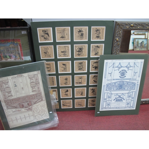 1415 - The Shadow - Graph Twenty-Three Image Montage, in mount, The Sheffield Gem Theatre artwork by M.D Ev... 