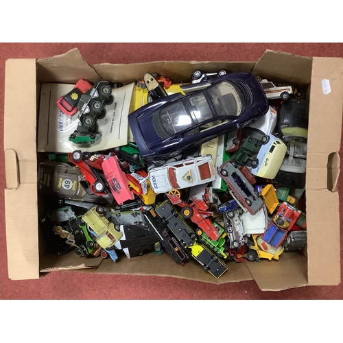 361 - A Large Quantity of Old and New Diecast Vehicles, by Corgi, Matchbox, Maisto and others, often playw... 