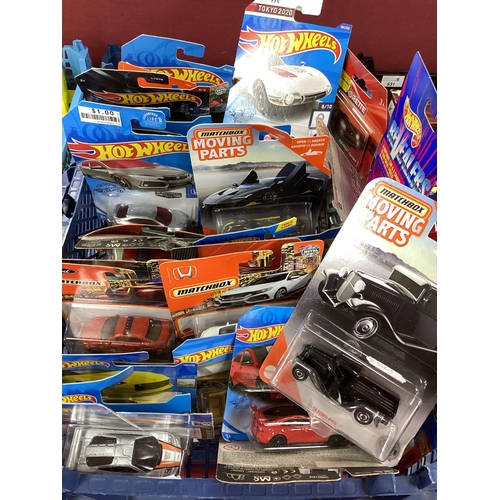 566 - Approximately Forty Diecast Model Vehicles by Mattel 'Hot Wheels', Matchbox, Majorette, all in origi... 