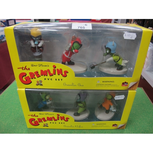 765 - Two Dark Horse Deluxe Walt Disney's The Gremlins PVC Figure Sets. Gremlin Gus & Gremlin Rufus, Boxed... 