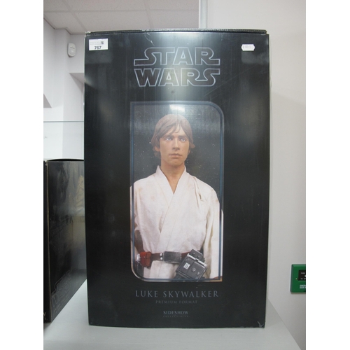 767 - A SideShow Collectibles Star Wars Premium Format Luke Skywalker Statue Figure, Limited Edition Numbe... 