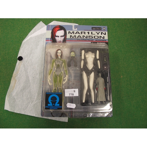 778 - A Fewture/Art Storm Marilyn Manson - MAR1LYN MAN5ON Mechanical Animals Figure Set, original unopened... 