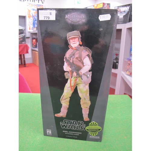 779 - A Sideshow Collectibles 1:6 Scale Militaries of Star Wars Figure - Rebel Commando Pathfinder : Endor... 