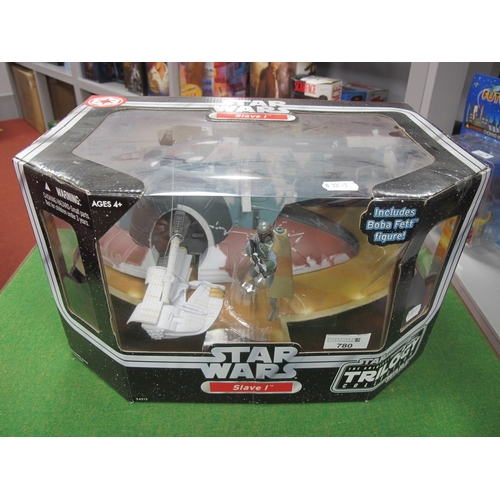 780 - A Hasbro #34512 Star Wars 'The Original Trilogy Collection' Slave I Space Vehicle and Boba Fett Figu... 