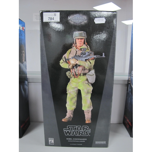 784 - A Sideshow Collectibles 1:6 Scale Militaries of Star Wars Figure - Rebel Commando Infantryman : Endo... 